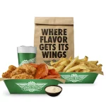 wings combo with 2 flavors